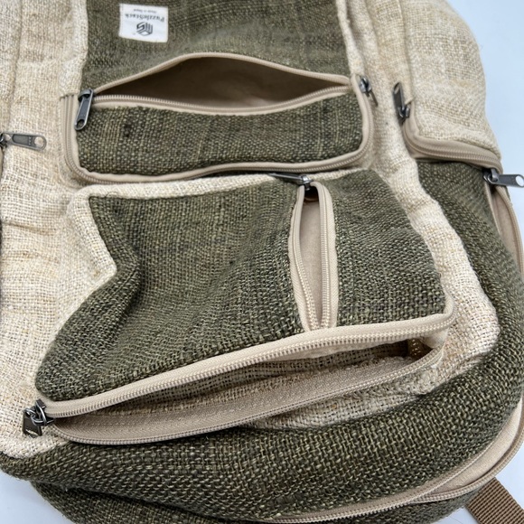 Multi Pocket Hemp Backpack - Picture 13 of 16